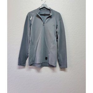 Nike Dri-Fit Men's Large Fitted Long Sleeve 1/4 Zip Pullover Top